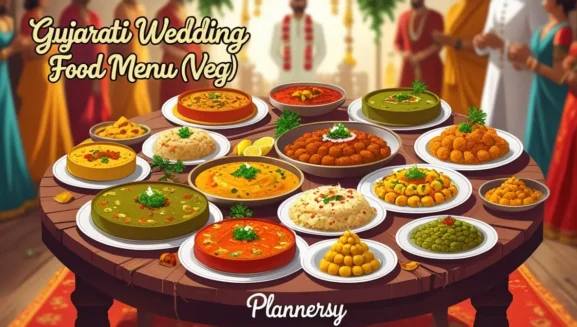 Gujarati wedding food menu list veg - Plannersy