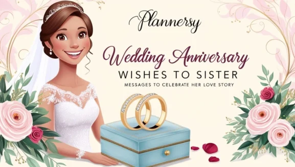 Wedding Anniversary Wishes to Sister - Plannersy