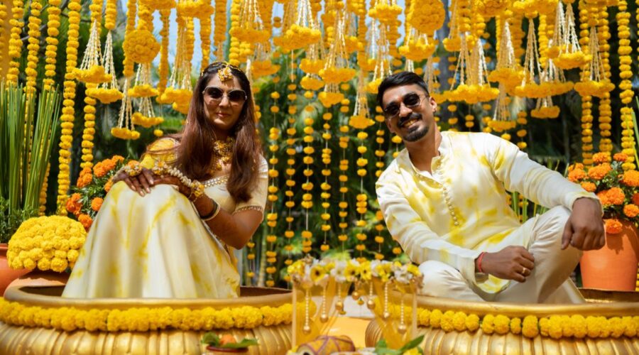Picture-Perfect Haldi Photoshoot Ideas for Brides, Grooms & Couples