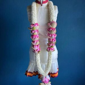 Lotus and Mogra Garland by Plannersy.com