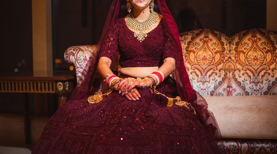 Lehenga Colours for Night Weddings [These Shades Shine Under the Stars]