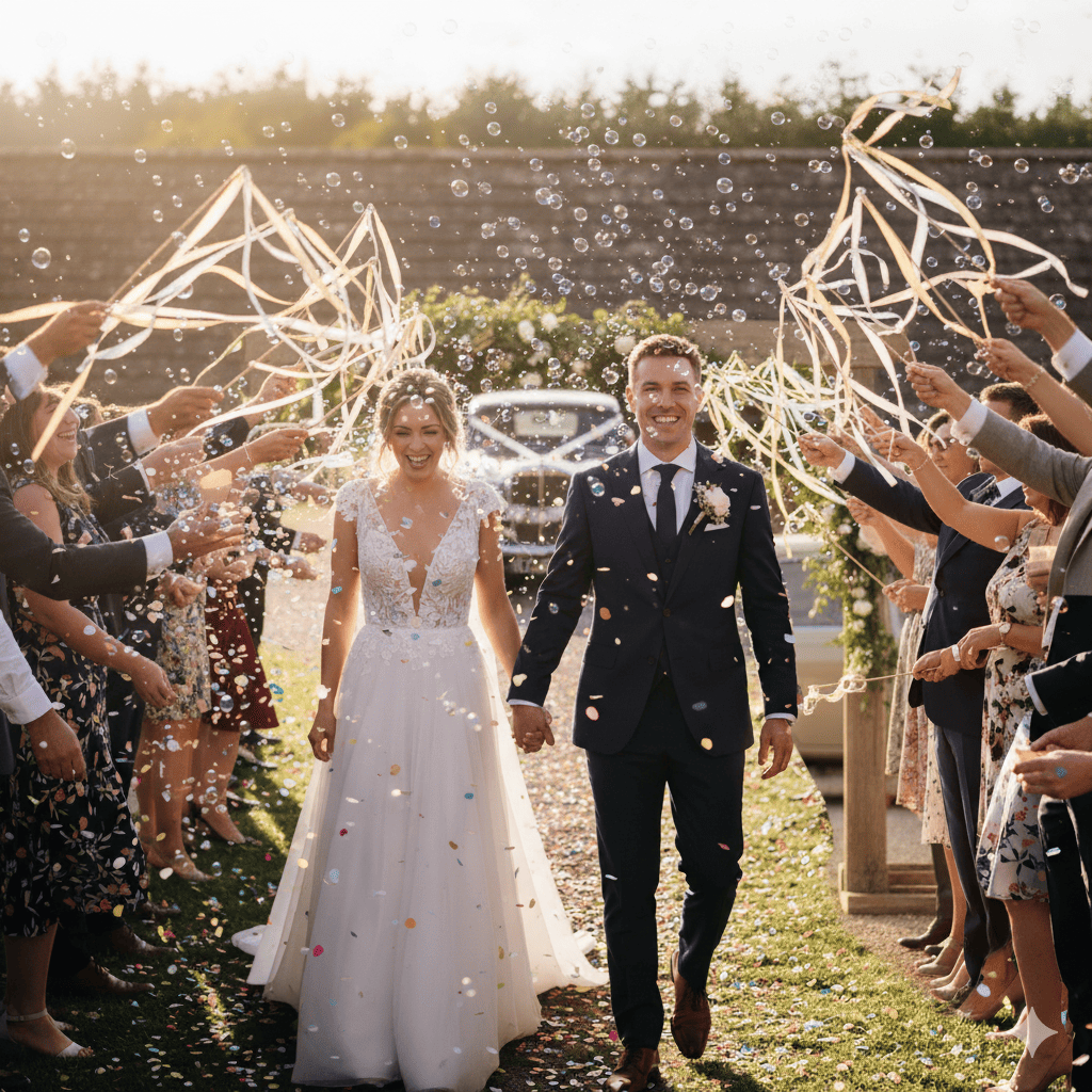 Wedding Send off Bubbles Toss