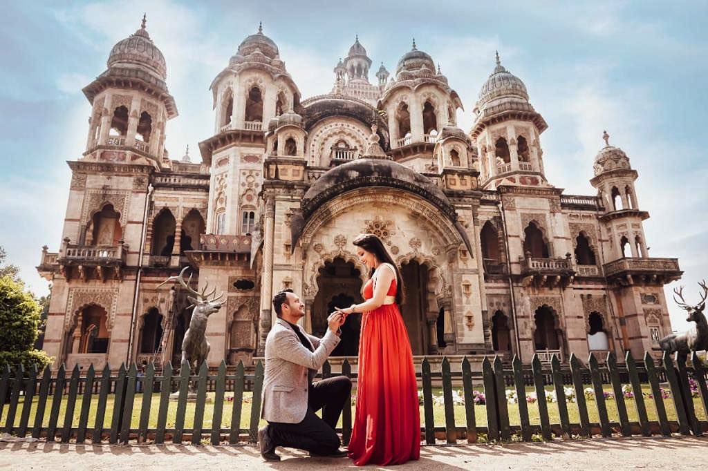 Pre Wedding PHotoshoot by PLannersy at Laxmi Vilas Palace Vadodara