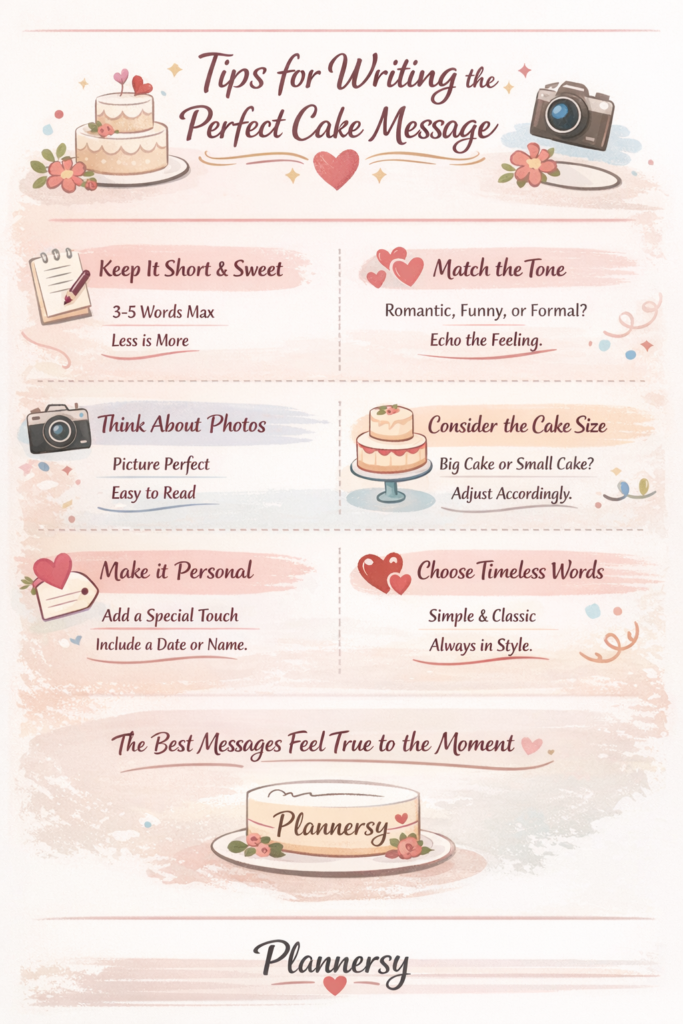 Tips for writing the perfect message on cake - Plannersy blogs